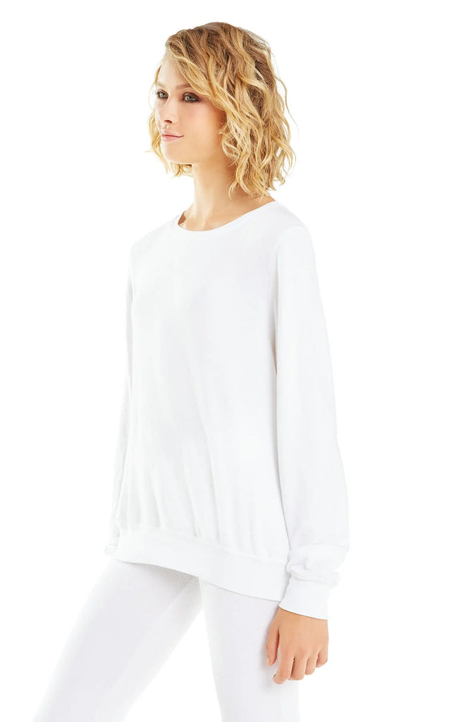 Wildfox Baggy Beach Jumper - Clean White - Styleartist