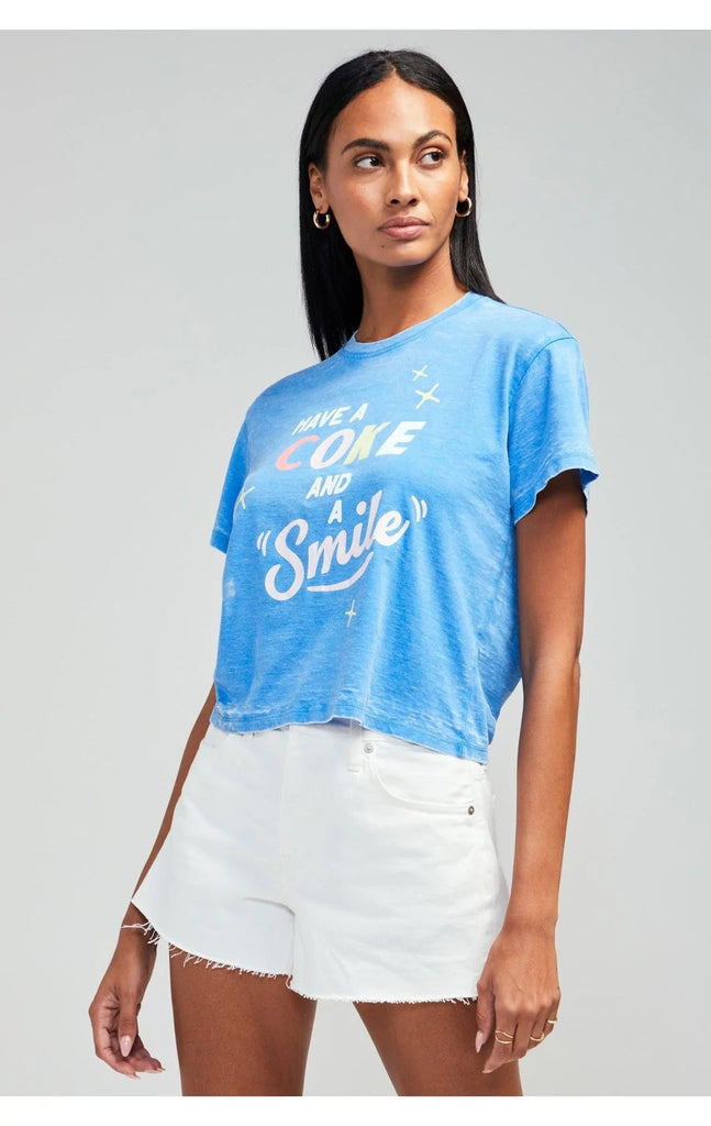 Wildfox Smile with Coke Boy Tee - Campanula blue - Styleartist