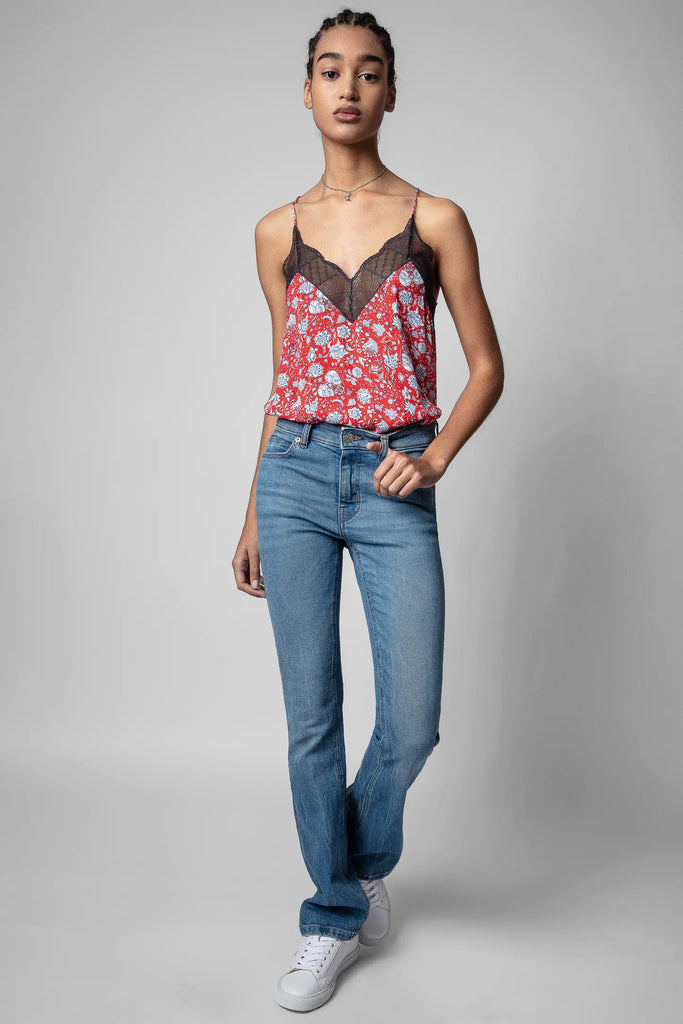 Zadig & Voltaire Christy Flowers Camisole - Red - Styleartist