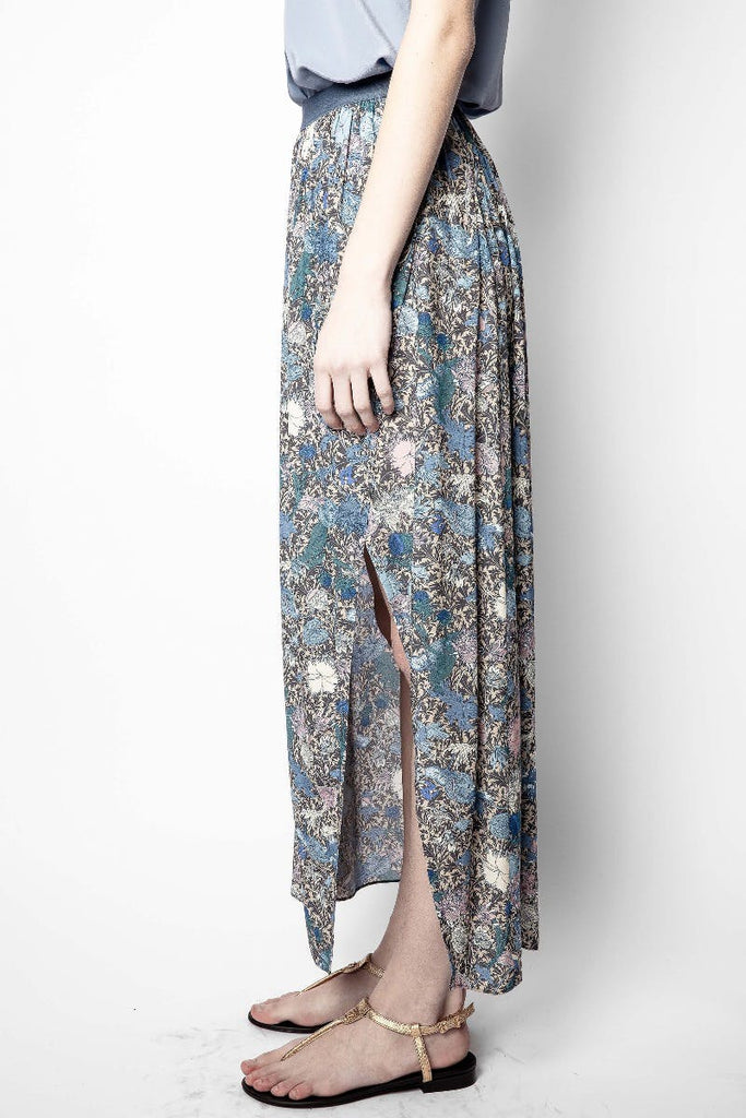 Zadig & Voltaire Josia Wild Garden Skirt- Mackintosh - Styleartist