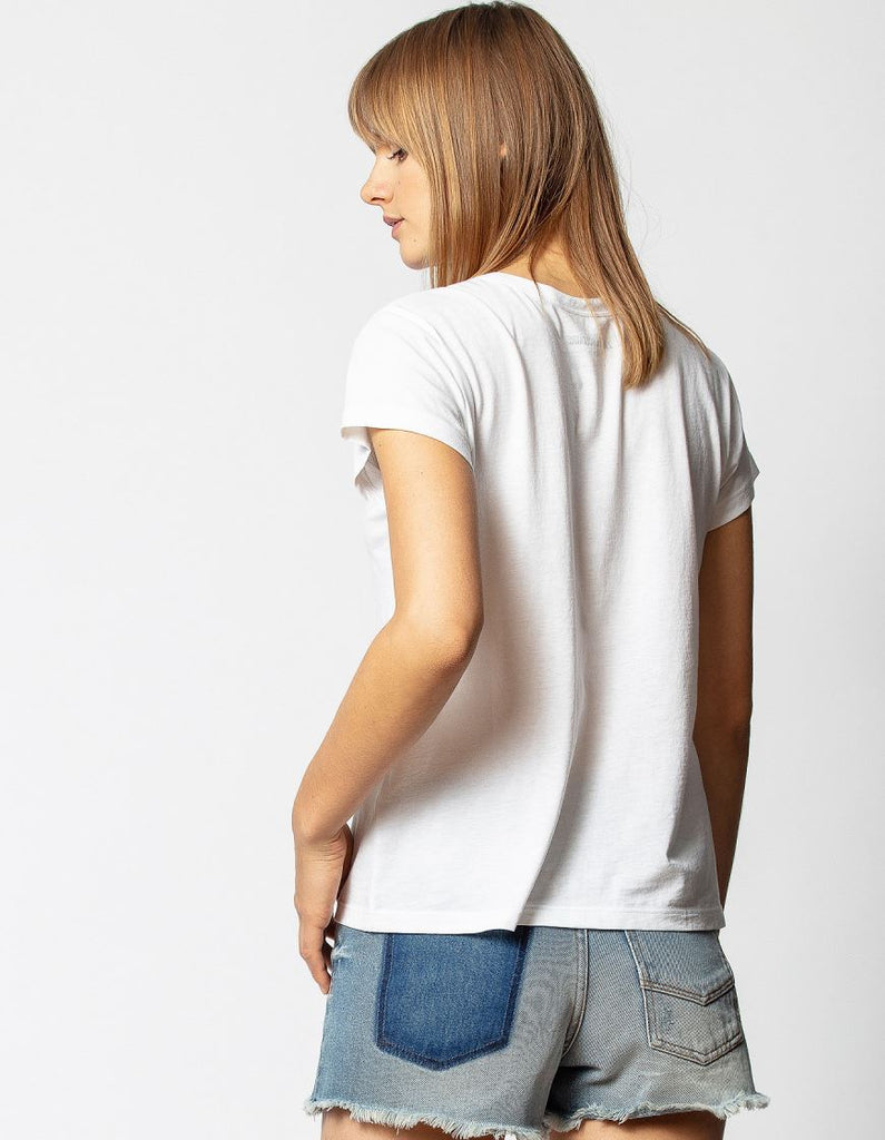 Zadig & Voltaire Rafi Give Me Love Tee - White - Styleartist
