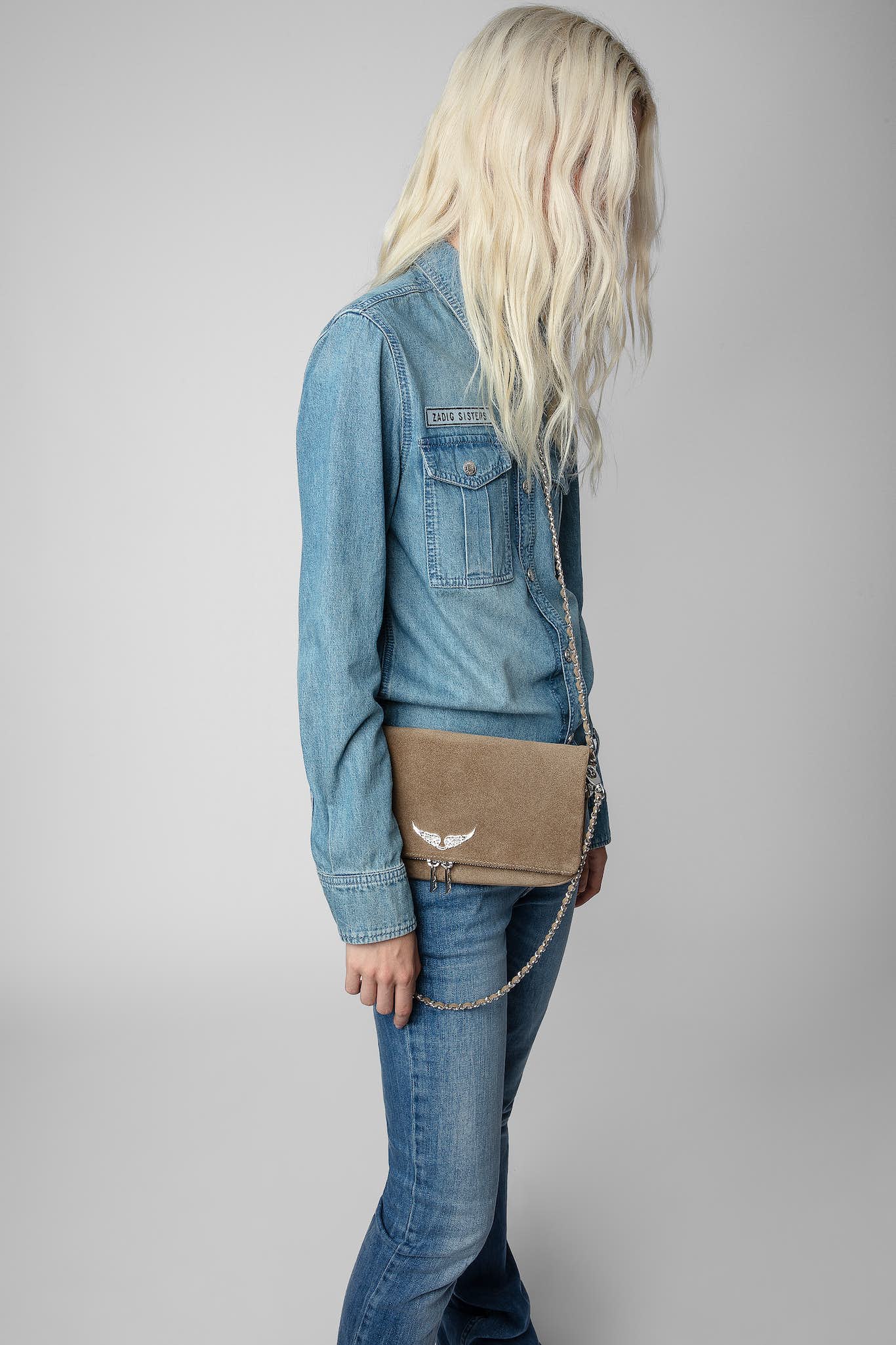 Swing Your Wings Rock Nano Clutch by Zadig & Voltaire at ORCHARD MILE