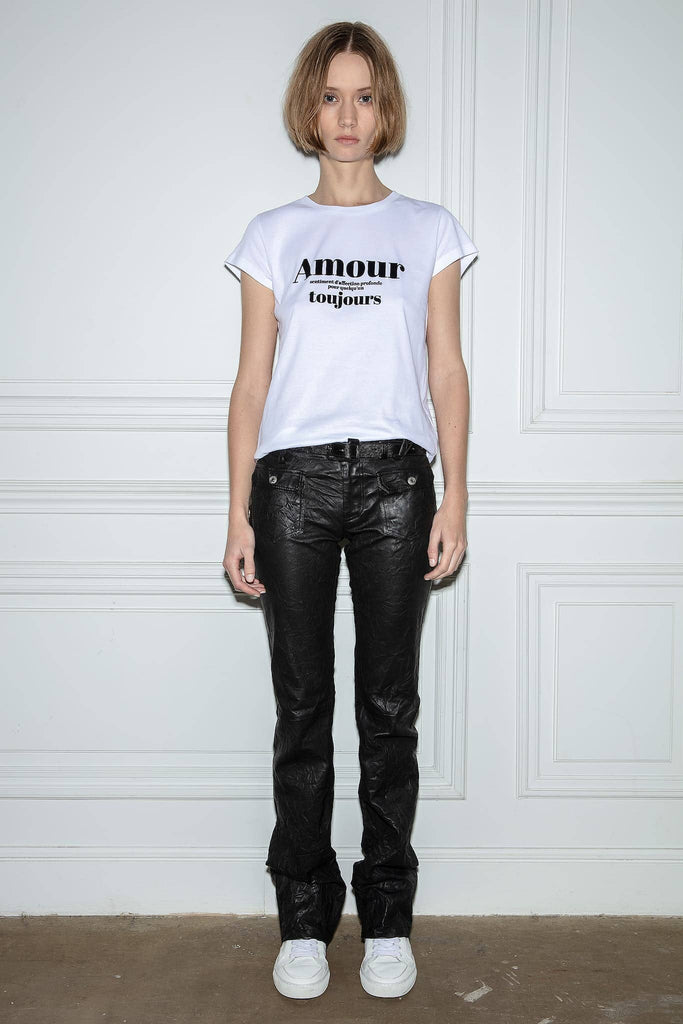 Zadig & Voltaire Skinny Amour Toujours T-shirt - White - Styleartist