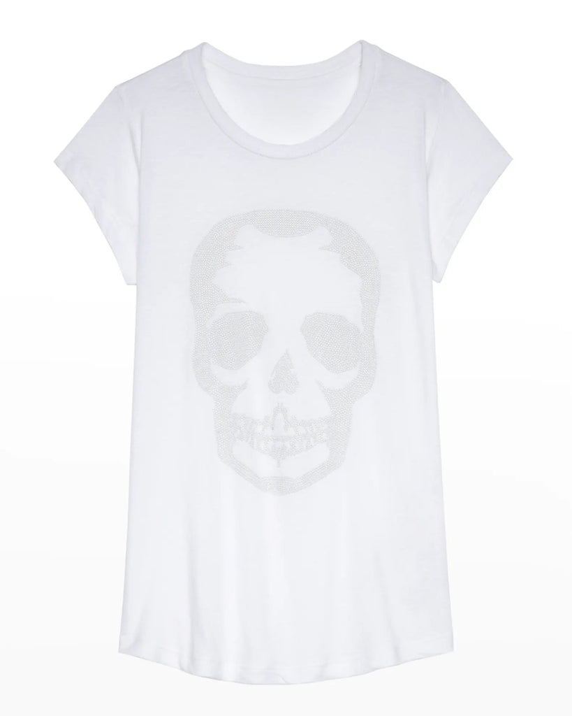 Zadig & Voltaire Skinny Skull T-Shirt - White - Styleartist