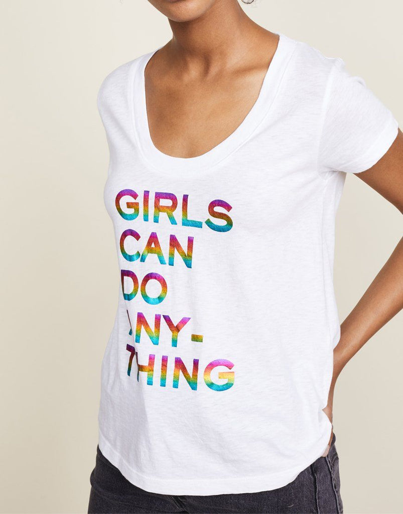 Zadig & Voltaire Tiny Girls T-Shirt "Girls Can Do Anything" - Styleartist